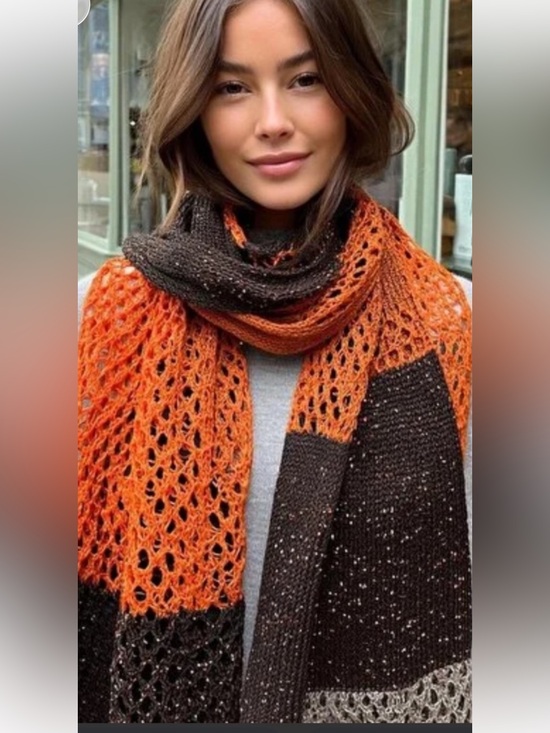 Twin Accessories - New crochet Elegant Multicolor Knit Scarf . Can be worn with various outfits